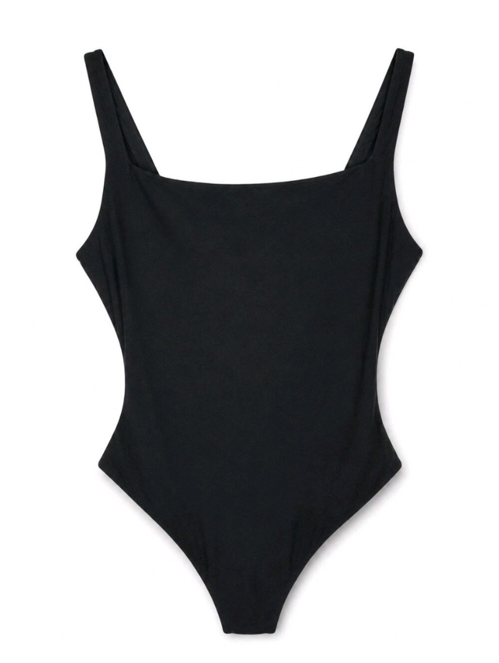SKIMS Fits Everybody Square Neck Bodysuit Black Onyx Women Medium NEW